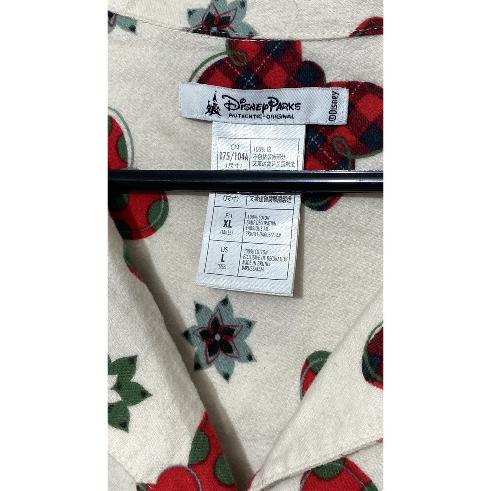 Women's Minnie Mouse Flannel 2-pc Pajama Set Size XL Disney Parks Authentic - Picture 10 of 10